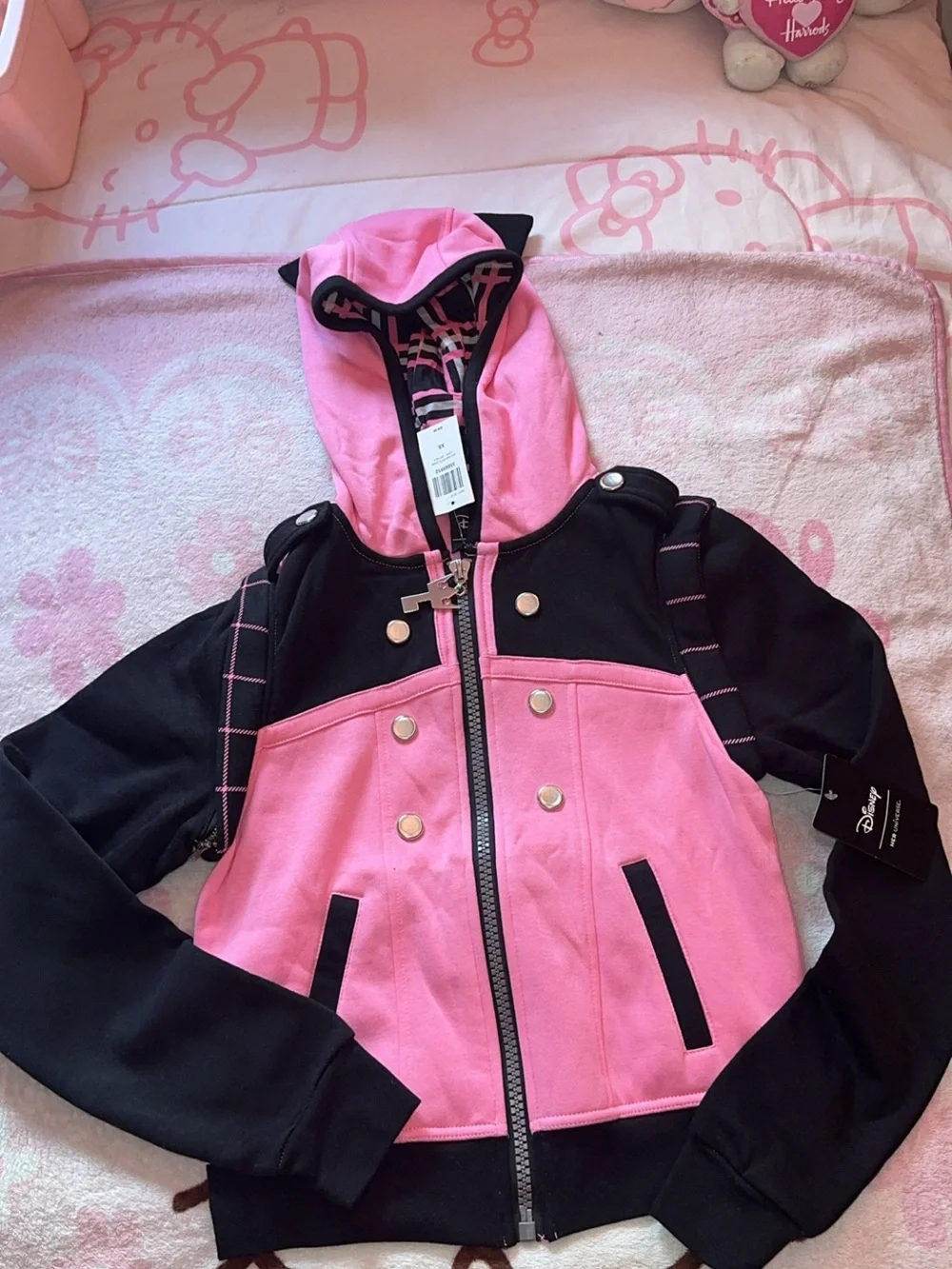 Disney Kingdom Hearts Kairi Girls Convertible Hoodie Cosplay